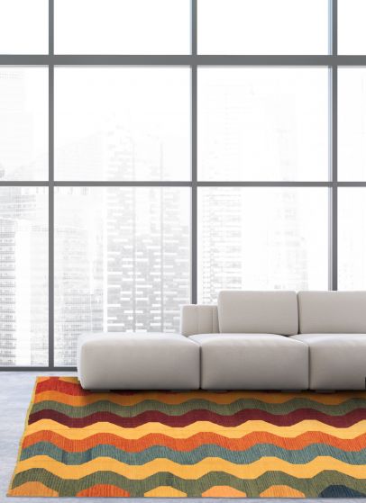 Turkish Sundance 8'11" x 11'11" Flat-Weave Wool Kilim 
