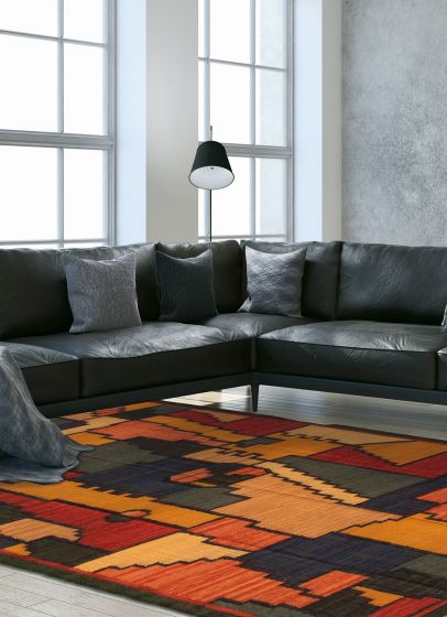 Turkish Sundance 6'0" x 8'10" Flat-Weave Wool Kilim 