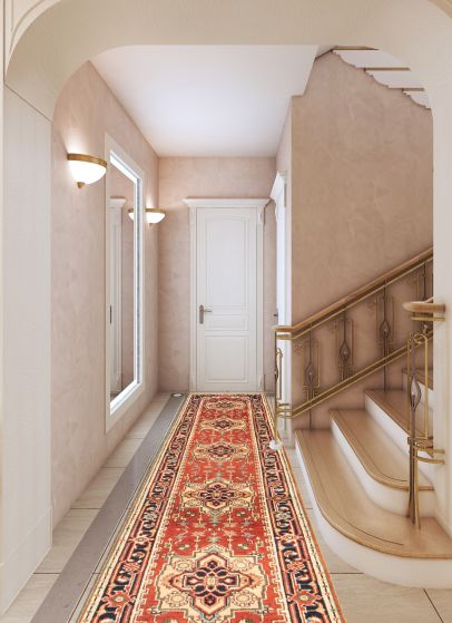 Indian Serapi Heritage 2'7" x 11'9" Hand-knotted Wool Rug 