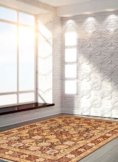 Pakistani Pako Persian 18 Of 20 8'10" x 11'7" Hand-knotted Wool Rug 