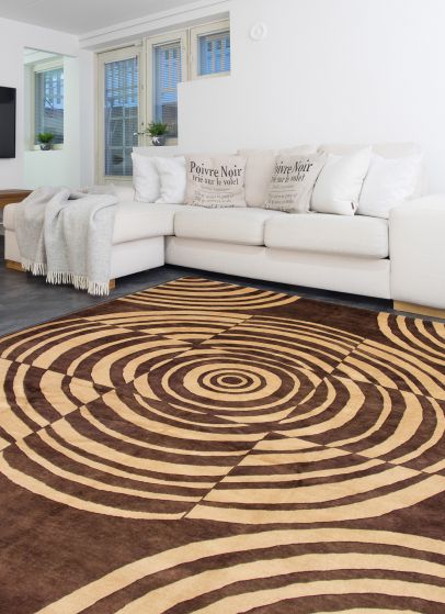 Nepal Zen 10'0" x 13'10" Hand-knotted Wool Rug 