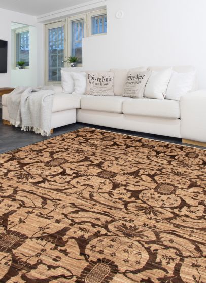 Pakistani Lahore Finest Collection 8'0" x 9'10" Hand-knotted Wool Rug 
