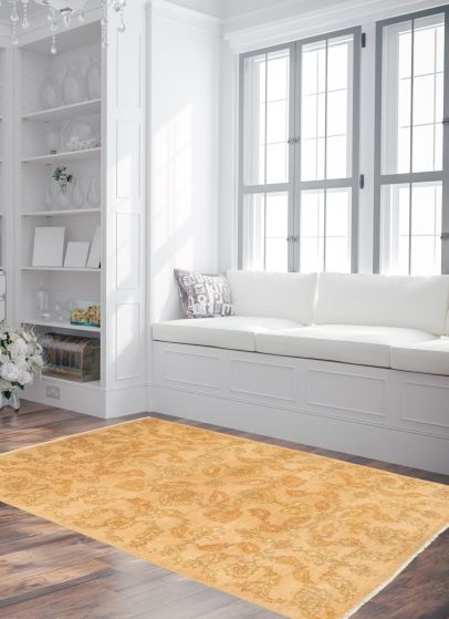 Pakistani 18 Of 20 Pak Finest Oushak 4'0" x 6'0" Hand-knotted Wool Rug 