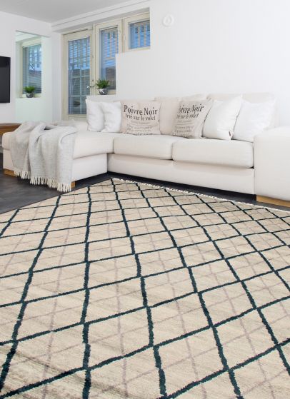 Pakistani Pak Finest Marrakesh 9'1" x 12'5" Hand-knotted Wool Rug 