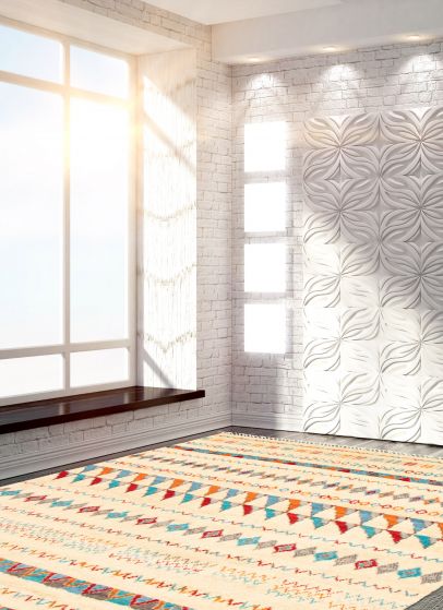Pakistani Pak Finest Marrakesh 8'1" x 10'2" Hand-knotted Wool Rug 