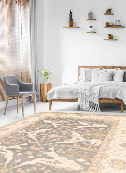 Tapis oushak royal 8'0" x 9'10" en laine