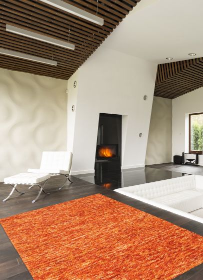 Tapis sienna 5'0" x 8'2" en laine torsadée