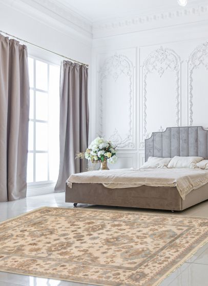 Tapis oushak royal 6'3" x 8'9" en laine