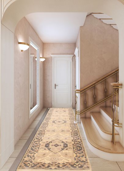 Tapis oushak royal 2'6" x 9'10" en laine