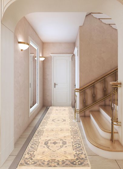 Tapis oushak royal 2'6" x 9'10" en laine