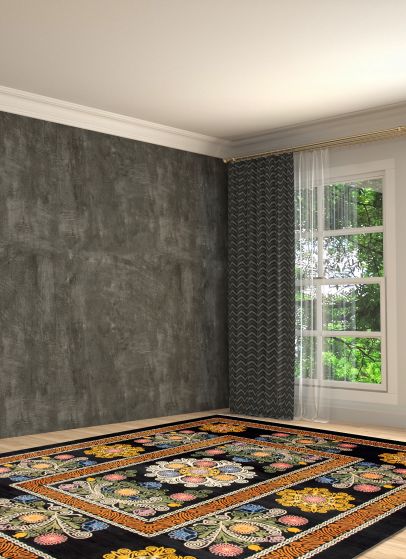 Pakistani Lahore Finest Collection 8'11" x 12'4" Hand-knotted Wool Rug 