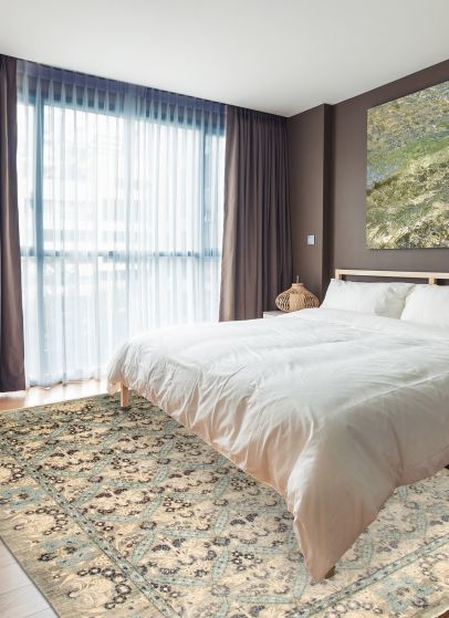 Tapis lahore 9'1" x 11'7" en laine