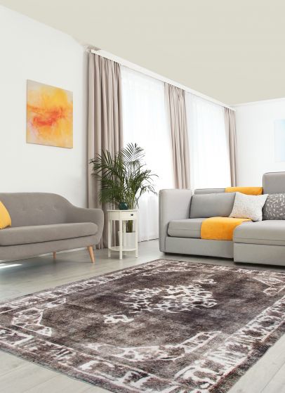 Tapis surteint coloré 6'7" x 10'2" en laine