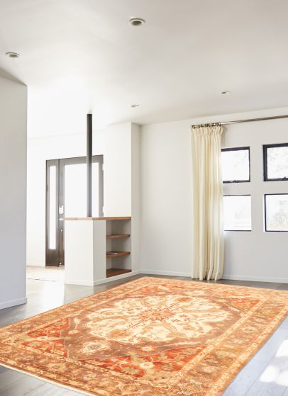 Indian Finest Agra Jaipur 8'11" x 12'10" Hand-knotted Wool Rug 