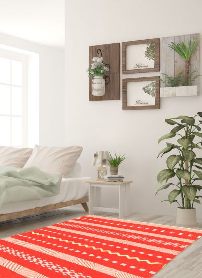 Kilim nevada 3'11" x 6'0" en laine