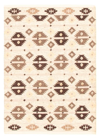 Turkish Ankara FW 5'6" x 7'8" Flat-Weave Wool Kilim 