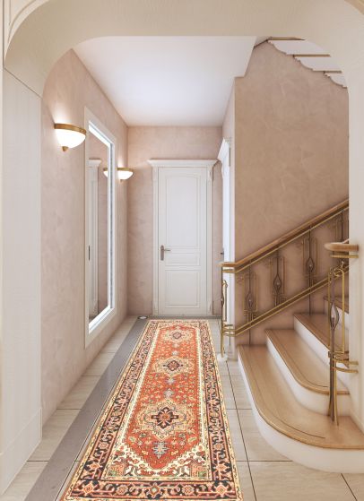 Indian Serapi Heritage 2'11" x 9'11" Hand-knotted Wool Rug 