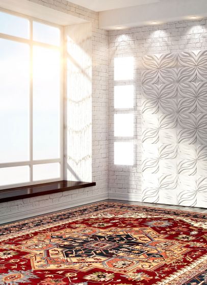 Indian Serapi Heritage 12'0" x 17'6" Hand-knotted Wool Rug 