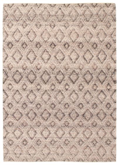 Indian Sienna 5'3" x 7'6" Braided Weave Wool Rug 