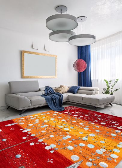 Indian Heritage 8'1" x 10'0" Hand-knotted Silk, Wool Rug 