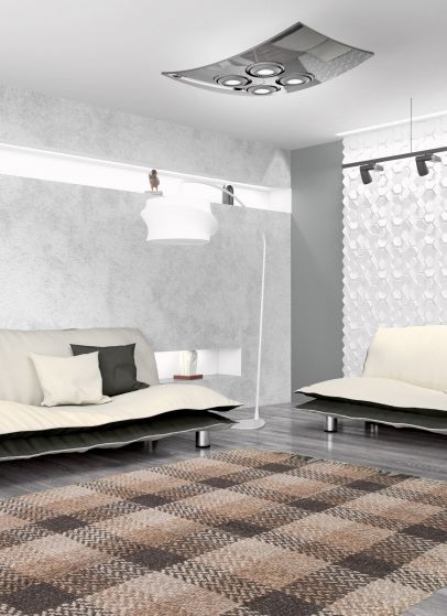 Indian Sienna 5'2" x 8'2" Hand Tufted Wool Rug 