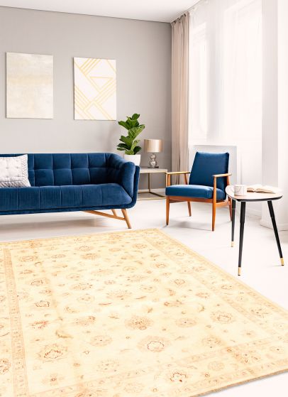 Afghan Chobi Finest 6'6" x 9'9" Hand-knotted Wool Rug 