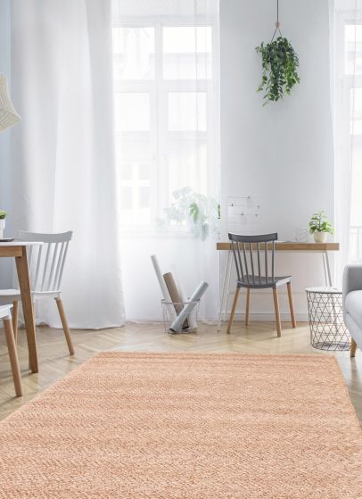 Tapis sienna 5'4" x 7'7" en laine torsadée
