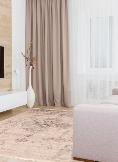 Tapis la seda 4'7" x 6'7" en laine & viscose