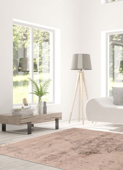 Tapis la seda 3'11" x 5'11" en soie de bambou