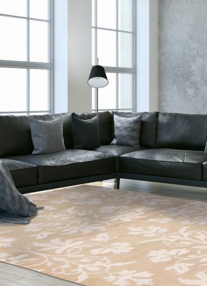 Indian La Seda 4'9" x 7'9" Hand-knotted Silk, Wool Rug 