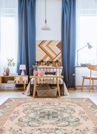 Kilim tamar 7'9" x 9'9" en laine