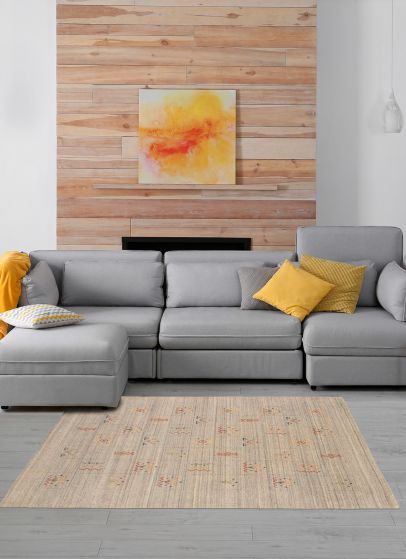 Indo Gabbeh 4'0" x 6'0" Hand Loomed Wool Rug 
