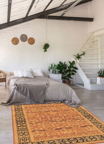 Indian Jamshidpour 5'6" x 7'7" Hand-knotted Wool Rug 