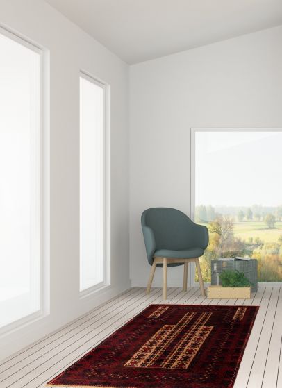 Afghan Teimani 2'10" x 4'3" Hand-knotted Wool Rug 
