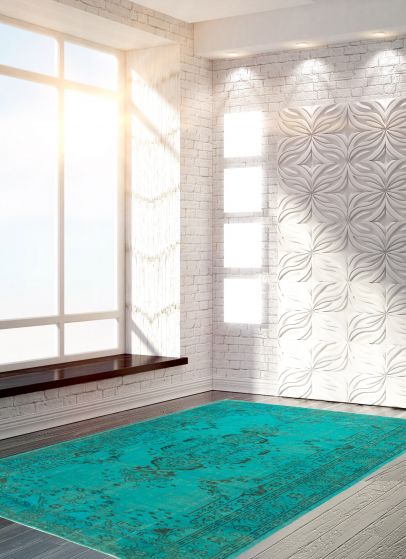 Turkish Color Transition 6'0" x 9'4" Hand-knotted Wool Rug 
