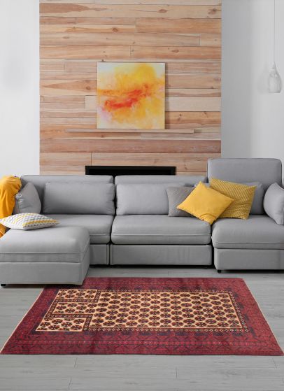 Afghan Teimani 2'11" x 4'11" Hand-knotted Wool Rug 