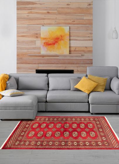 Tapis peshawar bokhara 3'1" x 5'1" en laine