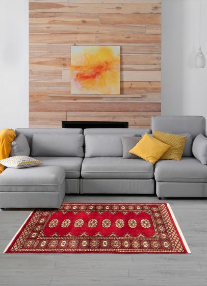 Tapis peshawar bokhara 2'6" x 4'2" en laine