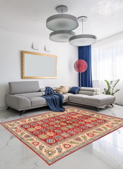 Afghan Finest Ghazni 5'7" x 7'10" Hand-knotted Wool Rug 