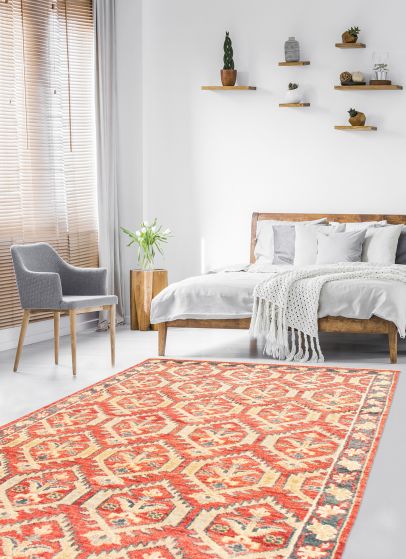 Indian Finest Oushak 6'0" x 8'10" Hand-knotted Wool Rug 