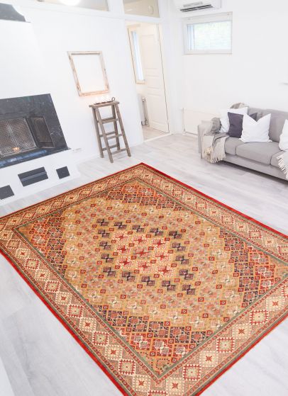 Afghan Finest Ghazni 8'5" x 12'2" Hand-knotted Wool Rug 