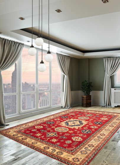 Afghan Finest Ghazni 10'0" x 13'6" Hand-knotted Wool Rug 