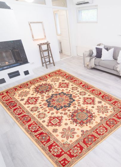 Afghan Finest Ghazni 8'1" x 11'6" Hand-knotted Wool Rug 
