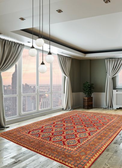 Afghan Finest Ghazni 8'3" x 11'8" Hand-knotted Wool Rug 