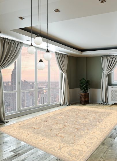 Tapis peshawar oushak 8'8" x 11'7" en laine