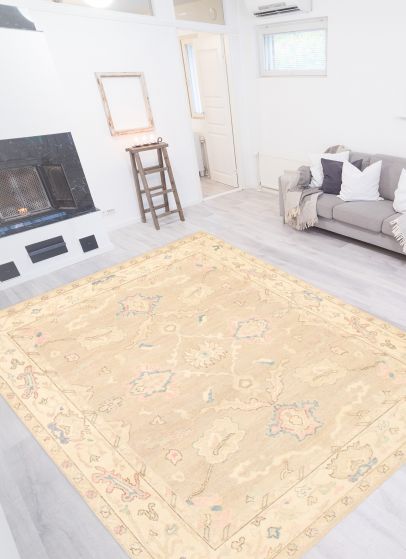 Pakistani Modern Oushak 8'0" x 10'2" Hand-knotted Wool Rug 
