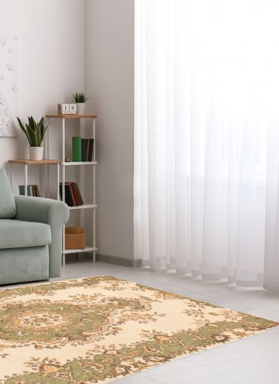 Tapis antalya vintage 3'11" x 6'1" en laine