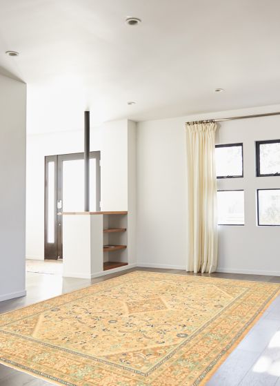 Persian Style 10'1" x 13'1" Hand-knotted Wool Rug 