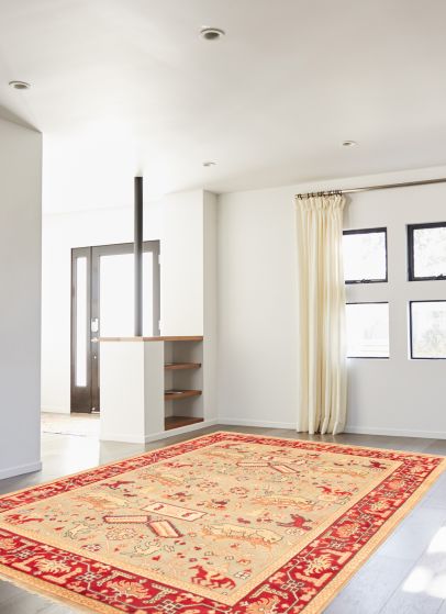 Indian Serapi Heritage 8'1" x 11'7" Hand-knotted Wool Rug 