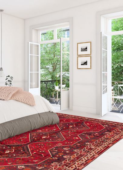 Persian Style 6'9" x 9'10" Hand-knotted Wool Rug 